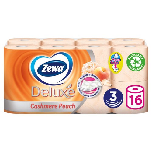 Papier toaletowy Deluxe Cashmere Peach  Zewa 16 rolek