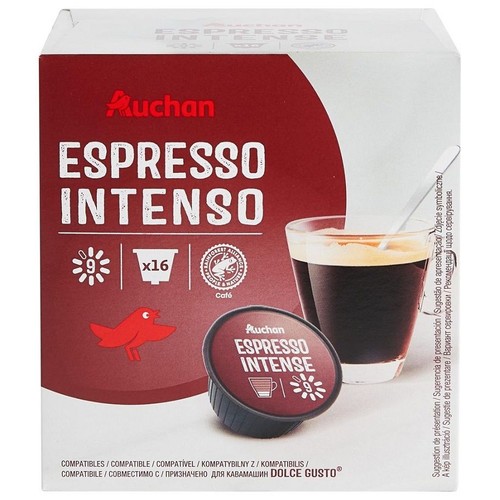 Kawa w kapsułach typ Espresso Intenso  Auchan 16 kapsułek