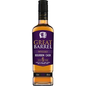 Whisky blended 6YO alk. 40,0% obj. Great Barrel 700 ml