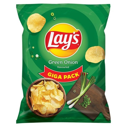Chipsy ziemniaczane o smaku zielonej cebulki Lay's 250 g