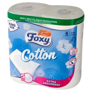 Papier toaletowy Cotton Foxy 4 rolki