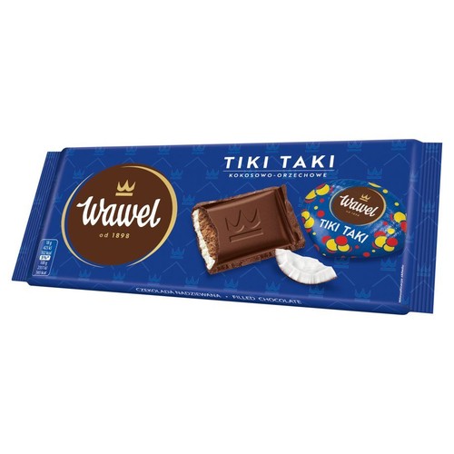 Tiki Taki czekolada z nadzieniem kokosowo-orzechowym Wawel 100 g