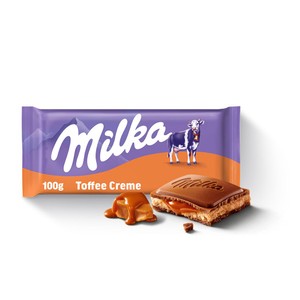 Czekolada mleczna z nadzieniem toffi Milka 100 g