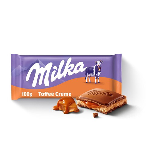 Czekolada mleczna z nadzieniem toffi Milka 100 g