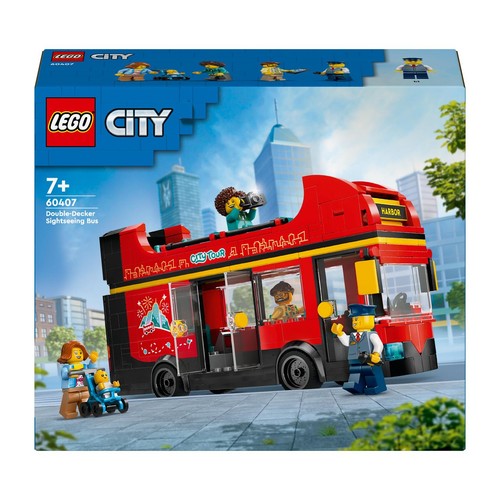 City Czerwony, piętrowy autokar 60407 LEGO 1 sztuka