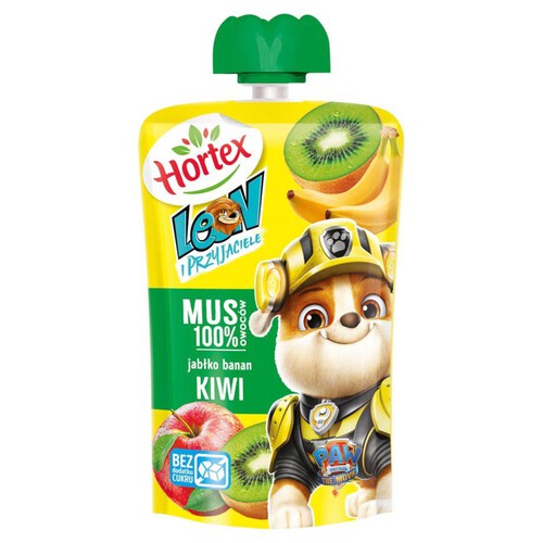 Mus owocowy jabłko banan kiwi Hortex 100 g