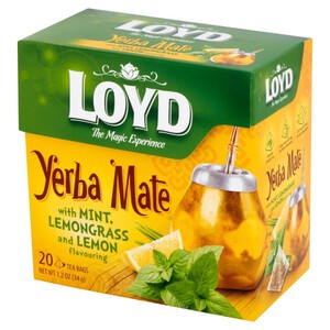 Yerba Mate herbata z miętą trawą cytrynową i cytryną Loyd 20 torebek