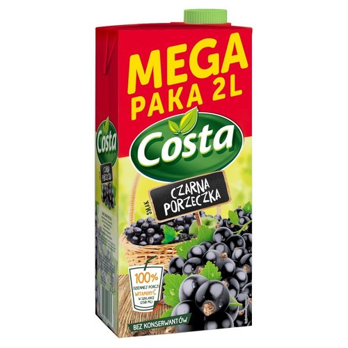 Napój wieloowocowy z czarną porzeczką Costa 1 l