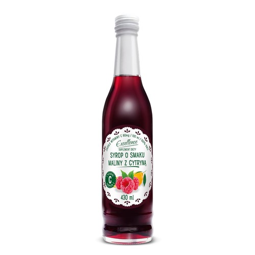 Syrop o smaku maliny z cytryną Excellence 430 ml