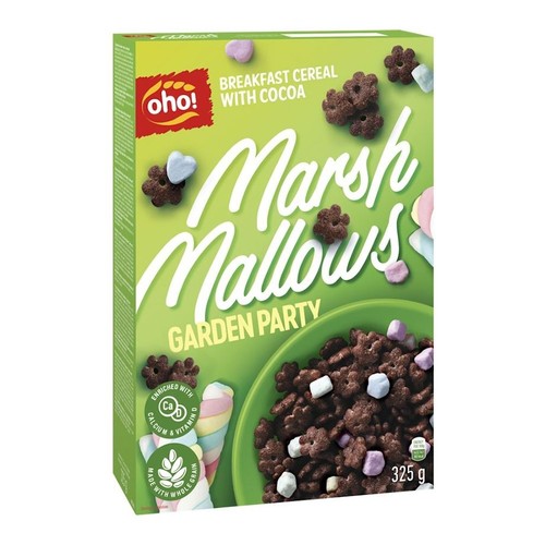 Płatki śniadaniowe kakaowe z piankami Garden Party oho! 325 g