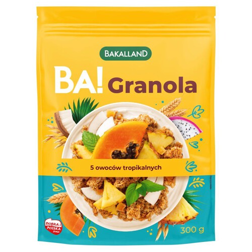 Granola 5 owoców tropikalnych Bakalland 300 g