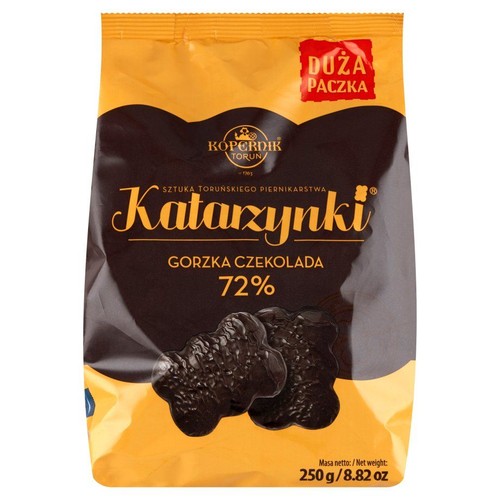 Pierniki Katarzynki w gorzkiej czekoladzie Kopernik 250 g