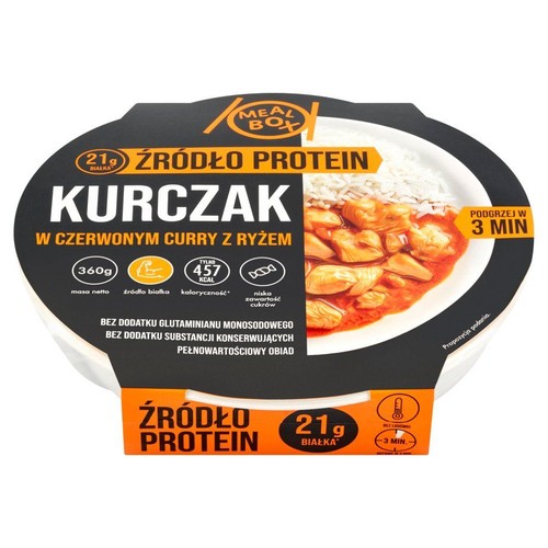 Kurczak w czerwonym curry z ryżem Meal Box 360 g