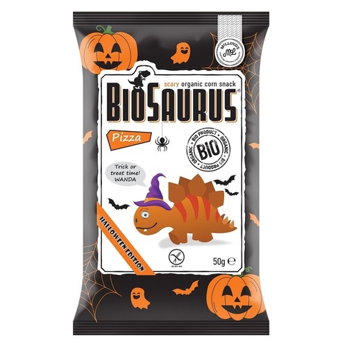 BIO Chrupki kukurydziane o smaku pizzy BIOSAURUS 50 g