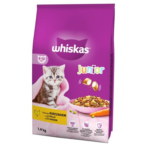 Karma sucha z kurczakiem dla kociąt Whiskas 1,4 kg