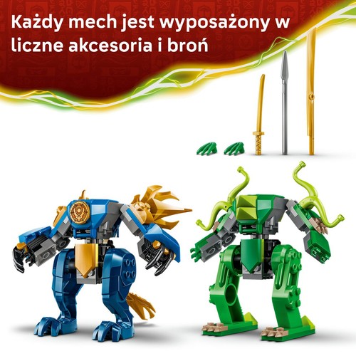 Zabawka NINJAGO® Bitwa w smoczym mechu Jaya 71853 LEGO 1 sztuka