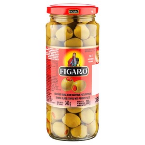 Hiszpańskie oliwki zielone nadziewane pastą paprykową Figaro 340 g