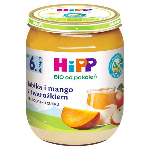 Jabłka i mango z twarożkiem HiPP 160 g