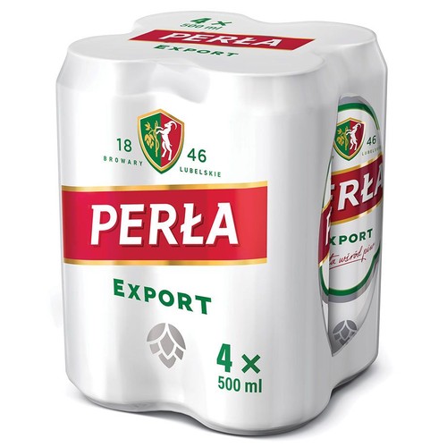 Piwo jasne Export alk. 5,2% obj. Perła 4 x 500 ml