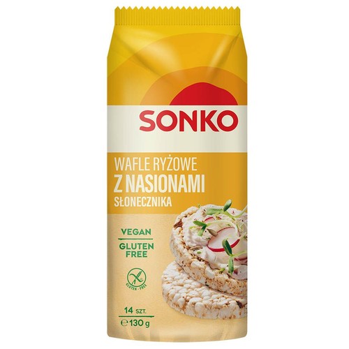 Wafle ryżowe ze słonecznikiem Sonko 130 g