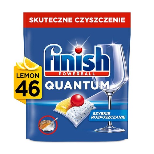 Kapsułki do zmywarki Quantum lemon Finish 46 kapsułek