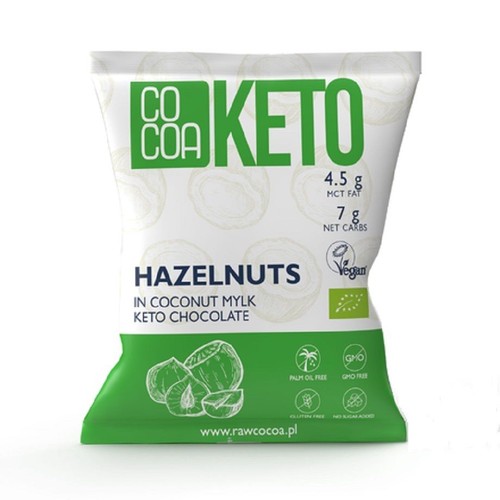 BIO Orzechy laskowe KETO w czekoladzie z olejem MCT Cocoa 70 g