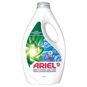 Płyn do prania + Lenor Fresh Air 40 prań Ariel 1,8 l
