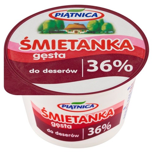 Śmietanka 36% homogenizowana Piątnica 200 g