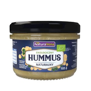 BIO Ekologiczny hummus naturalny NaturaVena 185 g