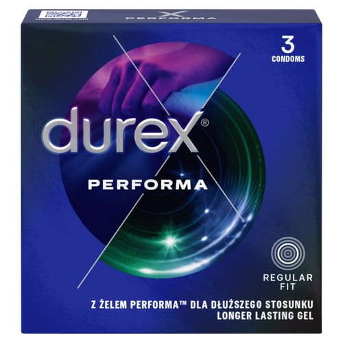 Prezerwatywy performa z żelem Durex 3 sztuki