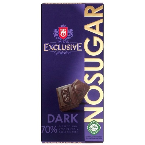 Keto Czekolada gorzka 70% kakao bez cukru TAITAU 100 g