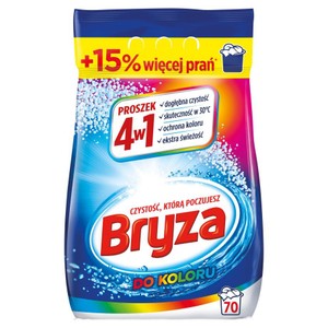 Proszek do prania koloru 4w1 70 prań Bryza 4.55 kg