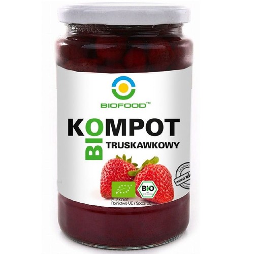 BIO Kompot truskawkowy BioFood 750 ml