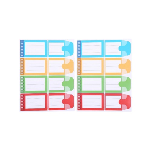 Etykiety kolorowe Fun 35 x 56mm Auchan 16 sztuk