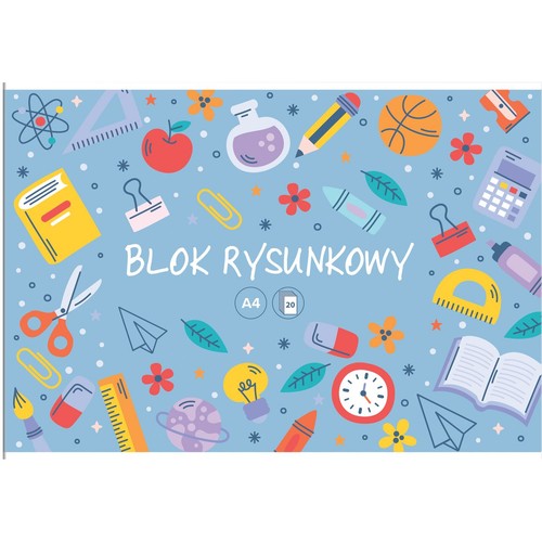 Blok rysunkowy A4 10k biały Interdruk 1 szuka