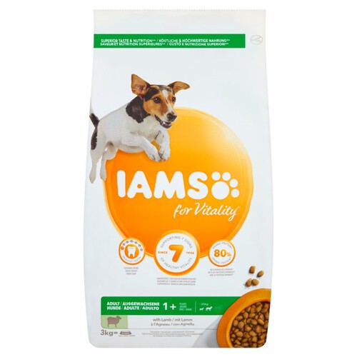 Karma sucha z jagnięciną dla dorosłych psów małych i średnich ras IAMS 3 kg