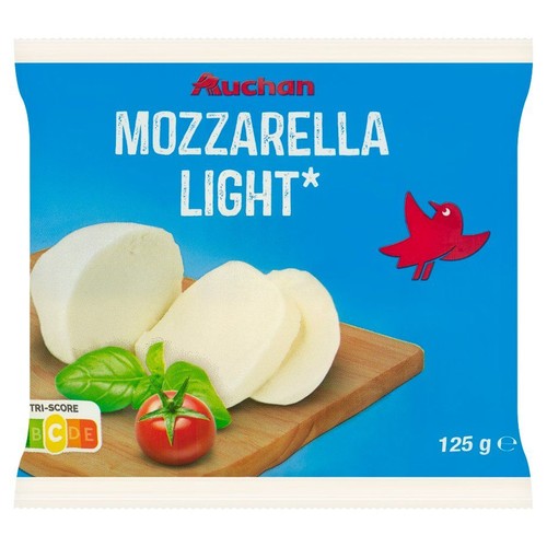 Mozzarella light Auchan 125 g 