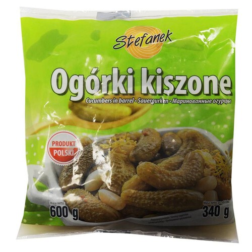 Ogórki kiszone Stefanek 340 g