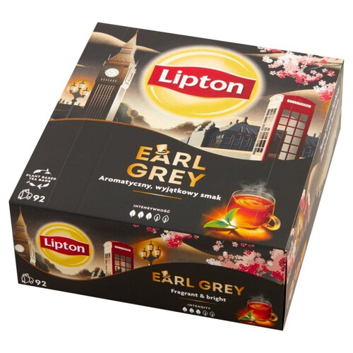 Herbata czarna ekspresowa Earl Grey Lipton 92 torebki