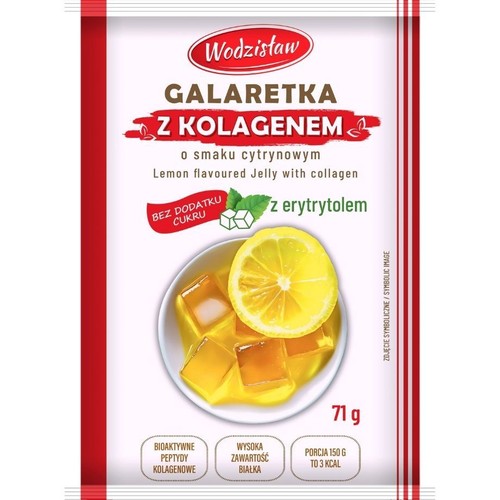 Galaretka z kolagenem o smaku cytrynowym Wodzisław 71 g