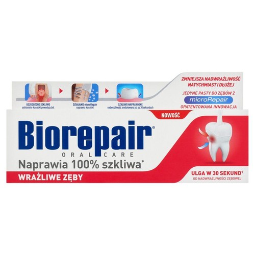 Pasta do zębów wrażliwe zęby   Biorepair 75 ml