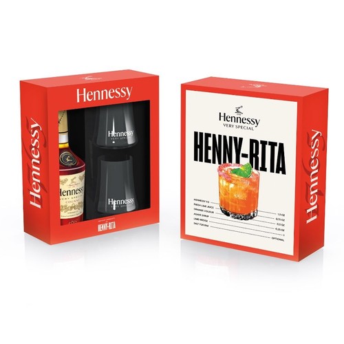 Zestaw koniak Very Special alk. 40,0% obj. + 2 szklanki Hennessy 700 ml