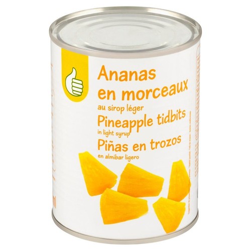 Ananas kawałki w syropie  Auchan 560 g