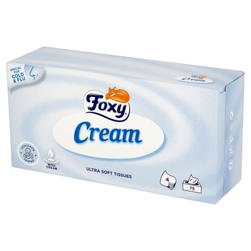 Ultra miękkie chusteczki Foxy 75 sztuk