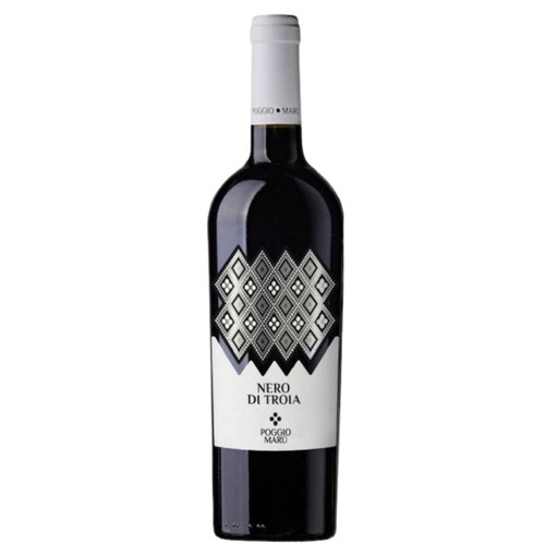 Wino czerwone półwytrawne Nero di Troia Puglia IGP alk 13% obj. Poggio Maru  750 ml