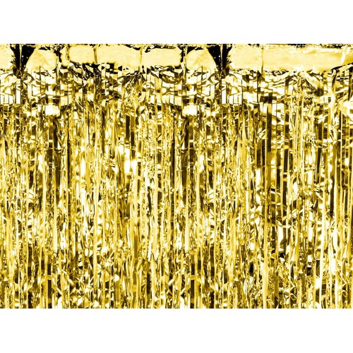 Kurtyna Party złota 100 x 200cm (1 op. / 1 szt.) PartyDeco 1 sztuka