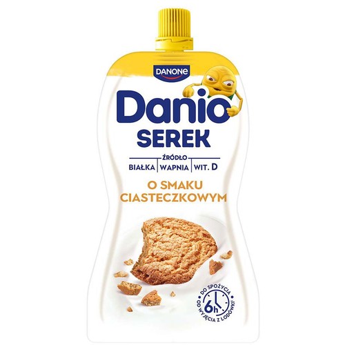 Danio serek homogenizowany o smaku ciasteczkowym Danone 120 g
