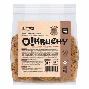 O!KRUCHY Ciastka z kawałkami czekolady Glutenex 90 g