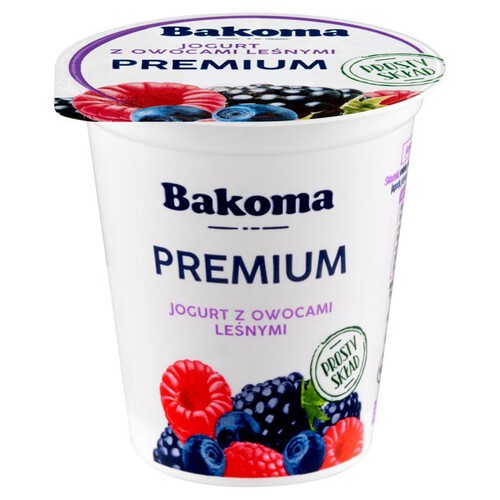 Jogurt z owocami leśnymi Bakoma 140 g