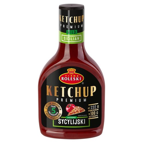 Ketchup sycylijski do pizzy łagodny Roleski 465 g